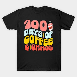 100 Days Of School Coffee Lover 100Th Day Of School Teacher T-Shirt